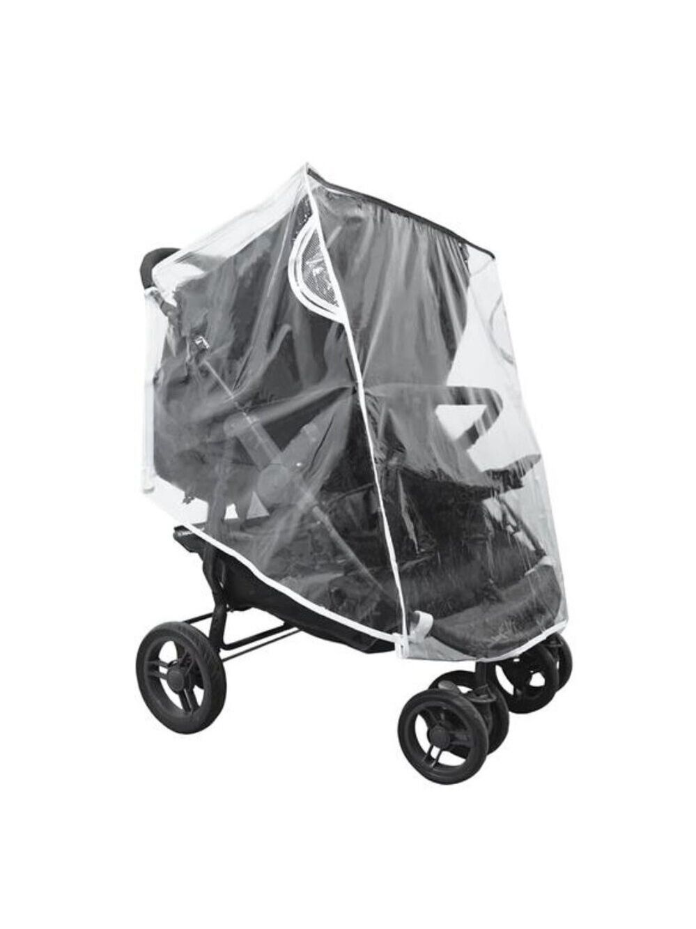 Double stroller rain cover universal waterproof windproof shield twin stroller